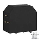 VANSHEIM Funda para Barbacoa Exteriores Cubierta de Barbacoa Cubierta BBQ de Parrilla Impermeable Anti-UV Antipolvo Grandes Fundas para Barbacoa para Weber,Char-Broil,Campingaz 168x71x117cm