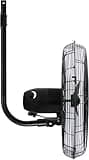 Drip&Fresh C5160 Ventilador Industrial para Nebulización con Soporte a Pared, Regulador de Velocidad de 3 Posiciones, 180º de Orientación, 2 Palas, 130 W, 220/240 V, 50 Hz, Diámetro 50 cm, Multicolor