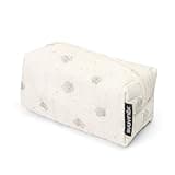 Suavinex, Neceser para Bebés de Tela, Set Regalo Bebé Recién Nacido con Cosmética: Gel Champú 100 ml + Loción Hidratante 100 ml + Crema Pañal 75 ml + Baby Cologne 50 ml. Formato Viaje. Beige Dreams