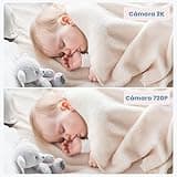 ieGeek 5” 2K/3MP Camara Vigilancia Bebe, 360° PTZ Vigilabebes con Camara y Vista Previa de Pantalla Dual, Detección de Movimiento, Audio de 2 Vías, Visión Nocturna, Control de Monitor y Movil
