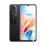 OPPO A18 - Smartphone Libre, 4GB+128GB, Pantalla HD+LCD 6.6", Cámara 8+2+5MP, Android, Batería 5000mAh, Carga 10W – Negro
