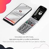 SPC Polaris - Teléfono 4G para Mayores con Teclas Grandes y botón SOS | Compatible con App gestión remota Care (iOS & Android), localización GPS y alertas de Seguridad | Negro