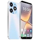 MTGud Smartphone Oferta del día, pantalla IPS de 5,0 pulgadas, 16GB ROM, 128GB, ampliable, teléfono inteligente Android, Dual-SIM, batería de 3000 mAh para teléfono móvil simple (SPark10Pro-Azul Claro
