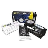 Pregunto, inflador de neumáticos Gauge Eurodainu 1991/CEE por Michelin, doble escala graduada Bar (0,7 – 12) – psi (10 – 174) ø80 mm manómetro, 150 cm manguera, para válvulas estándar