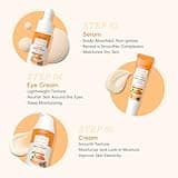 QUIYUM Set de Cuidado de la Piel con Curcuma Vitamina C, 5 Piezas Kit Skincare Facial Mujer Completo, con Leche Limpiadora Facial Tónico Crema para Ojos Suero y Crema Facial