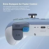 8Bitdo Ultimate 2C Mando Inalámbrico para PC con Windows y Android, Frecuencia Sondeo 1000 Hz, Joysticks Efecto Hall y Gatillos Hall, Parachoques L4/R4 Reasignables, Función Turbo (Azul Oscuro)
