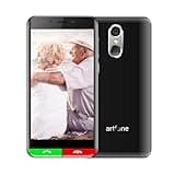 Teléfono Móvil para Personas Mayores 4G, Smartphone Artfone Smart_500, Senior, Botón SOS, Iconos Grandes, Base de Carga, Modo Sencillo, Volumen Alto, Batería 2550 mAh (SMART-500-2025)