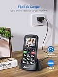 SweetLink S2 Plus 4G Teléfono Móvil para Personas Mayores, Senior Moviles de Teclas Grandes y Volumen Alto, Botón SOS, Bateria 1400mAH,Compatible con Todos los Operador