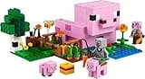 LEGO Minecraft La Casa-Cerdo Bebé, Granja con Animales de Juguete para Niños y Niñas de 7 Años o Más, Bioma Bosque y Personajes del Videojuego para el Juego de rol 21268