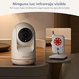 jeeber 2K/3MP Camara Vigilancia Bebe con App Movil, 5" IPS Pantalla, Rotación de 360 ​​Grados, Visión Nocturna, Detección Inteligente de llanto, Área de Seguridad Personalizada, VOX