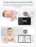 GHB Camara Vigilancia Bebe 5" 720P HD IPS Vigilabebes con Camara con Pantalla de 5000mAh, Visión Nocturna, Comunicación Bidirecciona Escucha Bebes
