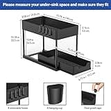 Puricon Estantería Bajo Fregadero, Estante Organizador Mueble Bajo Fregadero Cocina Lavabo -1 Unidad