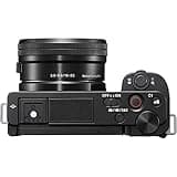 Sony Alpha ZV-E10L - Cámara vlog sin espejo de objetivos intercambiables con lente de kit Power Zoom de 16-50 mm f/3.5 - 5.6, pantalla de ángulo variable para vlogging, color negro