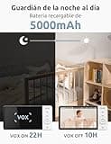 GHB Camara Vigilancia Bebe 5" 720P HD IPS Vigilabebes con Camara con Pantalla de 5000mAh, Visión Nocturna, Comunicación Bidirecciona Escucha Bebes