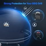 Zettum Fundas para barbacoas Exterior de Weber Q2000/3000 Serie, 7112 Fundas para barbacoas, Cubierta BBQ de Parrilla 600D Oxford Protector Impermeable e Resistente (144 L x 57 W x 99 H CM)