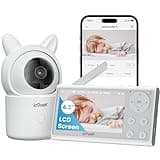 ieGeek Camara Vigilancia Bebe 360º Type-C 1080P Vigilabebes con Camara, 4,3" 3000mAh Pantalla LCD, App Remoto, 4X, Voz Dual, Seguimiento Automático, Detección Movimiento y Ruido, Mascotas, Ancianos