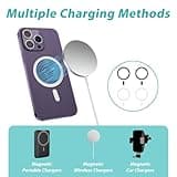 4 Piezas Anillo Magsafe Adhesivo Universales para Fundas de Teléfonos, Compatible con Accesorios de Carga Inalámbrica, para iPhone, Samsung Galaxy y Otros Smartphones, Negro y Blanco
