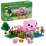 LEGO Minecraft La Casa-Cerdo Bebé, Granja con Animales de Juguete para Niños y Niñas de 7 Años o Más, Bioma Bosque y Personajes del Videojuego para el Juego de rol 21268