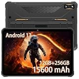 HOTWAV R7 Tablet rugerizada, 12+256GB 2TB Ampliable Batería 15600mAh 16MP+16MP Cámara 10.1''HD+ Tablet Resistente 4G LTE Rugged Tablets Android 13 Tablets PC Robusta 2.4+5G WiFi/OTG/GPS/Face ID