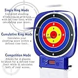 AISIPRIN Electrónico Diana para Nerf,Juegos Exterior para Niños, 2 Pistolas de Juguete,20 Dardo Espuma,Muñequeras de Mano,Destornillador,Juguetes Regalo niños 6 7 8 9 años