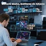Azeyou Portátil 15,6" FHD IPS para Negocios/Estudiantes, AMD Ryzen 3 3200U, 16GB RAM, 512GB SSD, WiFi 5G, BT5.0, OS 11 Pro, HDMI, USB-C, Lector de Tarjetas SD, Teclado Numérico, Cámara Web