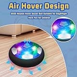 SUNNOW Balon Futbol Flotante - 3 en 1 Air Power Soccer Recargable con 2 Porteria Futbol Niños Juego Futbol Niños Balon Flotante Juguetes para Niños Niñas 3 4 5 6 7 8-12 Años