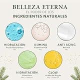 Satin Naturel Regalo Para Mujer - Serum Vitamina C Retinol puro para la cara + Serum Acido Hialuronico + Crema Hidratante Facial Mujer + Aceite de Argan 5x30ml