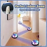 SUNNOW Balon Futbol Flotante - 3 en 1 Air Power Soccer Recargable con 2 Porteria Futbol Niños Juego Futbol Niños Balon Flotante Juguetes para Niños Niñas 3 4 5 6 7 8-12 Años