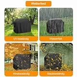 Raweao Grande Funda Barbacoa Exterior, 166x66x112cm Grande Cubierta Barbacoa Impermeable para Taino Platinum YAMARA 6+2, Cubierta BBQ de Parrilla para barbacoas Weber, Brinkmann, Char-Broil