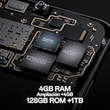 OPPO A18 - Smartphone Libre, 4GB+128GB, Pantalla HD+LCD 6.6", Cámara 8+2+5MP, Android, Batería 5000mAh, Carga 10W – Negro