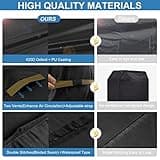 VANSHEIM Funda para Barbacoa Exteriores Cubierta de Barbacoa Cubierta BBQ de Parrilla Impermeable Anti-UV Antipolvo Grandes Fundas para Barbacoa para Weber,Char-Broil,Campingaz 168x71x117cm