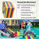4 Uds Juegos De Trabajo En Equipo Jugando Alfombrilla para Correr, Interior Al Aire Libre Niños Adultos Actividades De Aprendizaje En Grupo Juegos De Trabajo En Equipo para 2-18 Personas