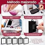 Multifuncional Cortador de Verdura Manual 23 en 1, Mandolina de Cocina Profesional, Picador de Verduras y Patata, Espiralizador, Rallador Cebolla, Cuchillas de Acero Inoxidable, Utensilios de Cocina.