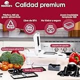 Multifuncional Cortador de Verdura Manual 23 en 1, Mandolina de Cocina Profesional, Picador de Verduras y Patata, Espiralizador, Rallador Cebolla, Cuchillas de Acero Inoxidable, Utensilios de Cocina.
