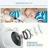 ieGeek Camara Vigilancia Bebe 360º Type-C 1080P Vigilabebes con Camara, 4,3" 3000mAh Pantalla LCD, App Remoto, 4X, Voz Dual, Seguimiento Automático, Detección Movimiento y Ruido, Mascotas, Ancianos
