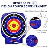 AISIPRIN Electrónico Diana para Nerf,Juegos Exterior para Niños, 2 Pistolas de Juguete,20 Dardo Espuma,Muñequeras de Mano,Destornillador,Juguetes Regalo niños 6 7 8 9 años