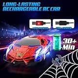 Coche Teledirigido Niños 3 4 5 6 7 8 9 Años, 2 en 1 Radiocontrol Transformar RC Cars/Robots Rotación 360° Coches Juguetes Spider, Juegos Infantiles Regalos Cumpleaños Navidad Niños Niñas 3-10 Años