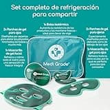 Antifaz de Gel Frío y Mascara para Ojos – Tecnología de Gel Facial de Medi Grade – Set para Cuidado Mujer y Hombre, Mascara de Frio para Cara Ojos y Anti Ojeras