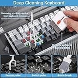 Juego de Limpieza 32 en 1 para teléfono móvil con Cepillo, Accesorios de Limpieza multifuncionales para la Limpieza de Productos electrónicos como Airpods, teclados, portátiles (Blanco)