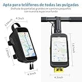 Bolsa Manillar y Cuadro de Bicicleta, TPU Pantalla Táctil Impermeable, Estralia Accesorios para Bicicleta de Montaña y Carretera, Compatible Con Teléfonos Móviles de Menos de 6.7''