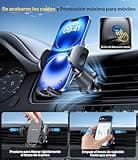Miracase 2025 Soporte Movil Coche [Gancho Metálico Resistente] Suporte Telemovel Carro en Rotación 360° y Manejo con Una Sola Mano,Compatible con Phones 4.0''-7.0''