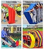 Juego de Deportes de Trabajo en Equipo tapete for Correr, niños Adultos al Aire Libre Fiesta Carnaval Trabajo en Equipo Grupo Actividad de Aprendizaje tapete for Correr rodante (Size : Kids-8M)