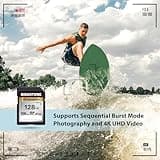 Gigastone - Tarjeta de Memoria SDXC de 128 GB, 4K Cámara Pro Serie. Compatible con cámara Canon Nikon Sony Videocámara, A1 V30 UHS-I Clase 10 para 4K UHD
