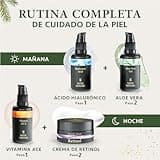 Satin Naturel Regalo Para Mujer - Serum Vitamina C Retinol puro para la cara + Serum Acido Hialuronico + Crema Hidratante Facial Mujer + Aceite de Argan 5x30ml