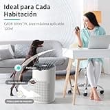 AROEVE Purificador de Aire para Hogar hasta 120 m² (CADR 300 m³/h) - Control por App/Voz, Modo Automático con Indicador Luminoso de Calidad, Filtra Polen, Polvo, Pelo de Mascotas