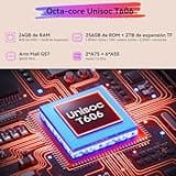 TABWEE Android 15 Tablet 10 Pulgadas - 24GB RAM+ 256GB ROM(2TB TF), Octa-Core, 5000 mAh, 8MP+5MP, Gemini AI, Widevine L1, 5G WiFi, GPS, Face ID, Tablet con Teclado