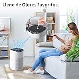 AROEVE Purificador de Aire para Hogar hasta 120 m² (CADR 300 m³/h) - Control por App/Voz, Modo Automático con Indicador Luminoso de Calidad, Filtra Polen, Polvo, Pelo de Mascotas