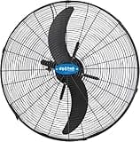 Drip&Fresh C5160 Ventilador Industrial para Nebulización con Soporte a Pared, Regulador de Velocidad de 3 Posiciones, 180º de Orientación, 2 Palas, 130 W, 220/240 V, 50 Hz, Diámetro 50 cm, Multicolor