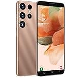 MsMga Teléfono Móvil Barato, 5.0 Pulgadas Android 9.0 OS, 16GB ROM (SD a 128GB), Dual SIM Dual Cameras, Face ID Desbloquear Teléfonos Celulares (S25U-Gold)