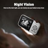 Simyke Monitor de Bebé con Cámara y Pantalla 2.8" | WiFi, App Control, Visión Nocturna, 2 Vías | Alcance 1000 Pies, Alerta de Movimiento | para Cuna y Dormitorio